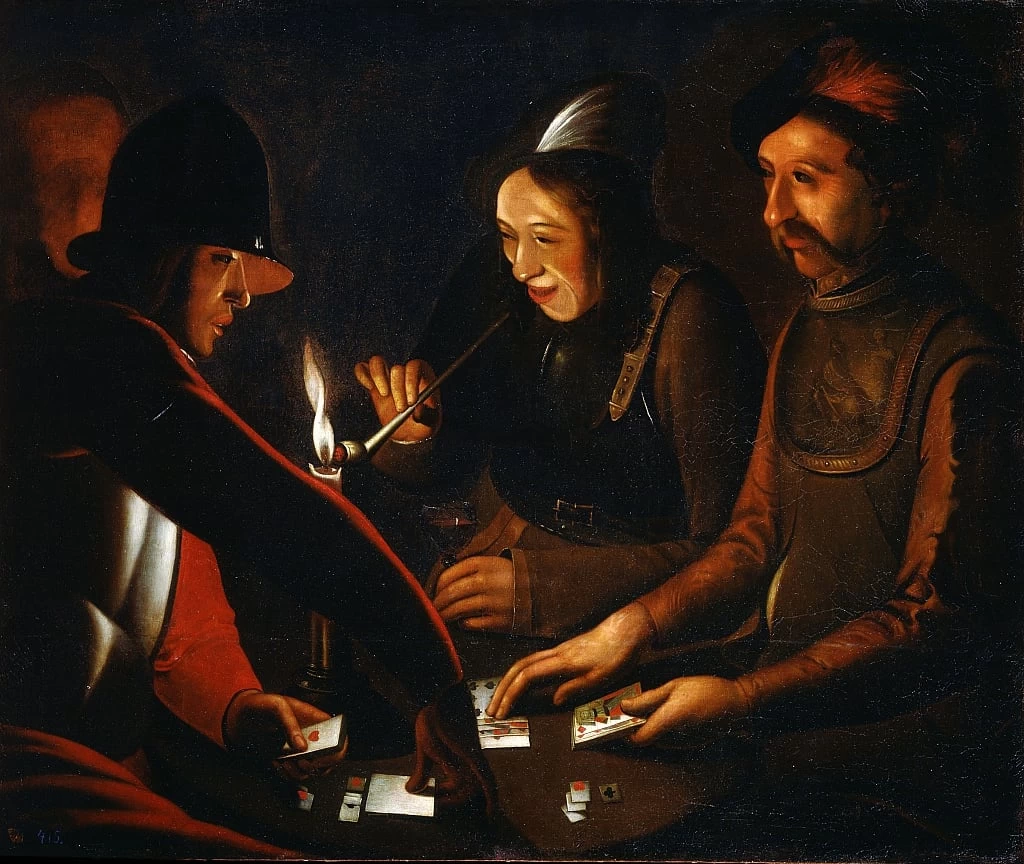 Georges de La Tour - Soldati che giocano a carte